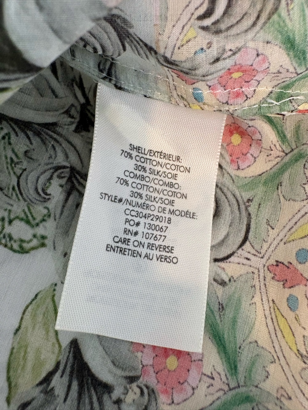 Alice + Olivia Julius Smocked Cuff Silk Blend Blouse XS - Picture 8 of 9